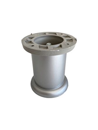 Plastik Düz Gümüş Gri 8cm Ayarlı Ayak Mobilya Masa ve Dolap Ayağı(8CM)(GÜMÜŞ GRİ)(4 ADET)