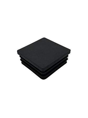 Kare Demir Profil İç Tapa Geçme Plastik Ayak Geçme Koruma Plastiği(60MM)(8 ADET)(SİYAH)