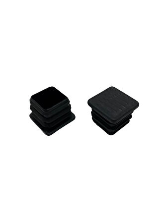 Kare Demir Profil İç Tapa Geçme Plastik Ayak Geçme Koruma Plastiği(15MM)(2 ADET)(SİYAH)