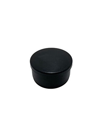 Yuvarlak Demir Profil İç Tapa Geçme Plastik Ayak Geçme Koruma Plastiği(50MM)(2 ADET)(SİYAH)