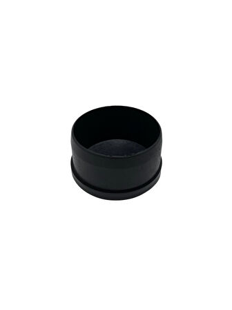 Yuvarlak Demir Profil İç Tapa Geçme Plastik Ayak Geçme Koruma Plastiği(50MM)(2 ADET)(SİYAH)