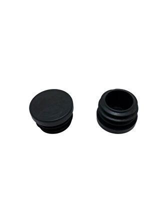 Yuvarlak Demir Profil İç Tapa Geçme Plastik Ayak Geçme Koruma Plastiği(32MM)(8 ADET)(SİYAH)