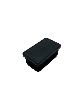 Dikdörtgen Demir Profil İç Tapa Geçme Plastik Ayak Geçme Koruma Plastiği(30MM x 20MM)(4 ADET)(SİYAH)