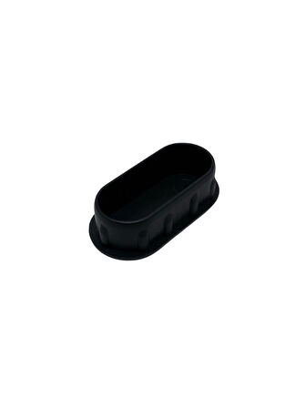 Oval Demir Profil İç Tapa Geçme Plastik Ayak Geçme Koruma Plastiği(40MM x 20MM)(2 ADET)(SİYAH)