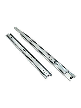 Teleskobik 35MM Çekmece Ray Bilyeli Mobilya Dolap Rayı(25CM)(35MM)(1 TAKIM)(KROM)