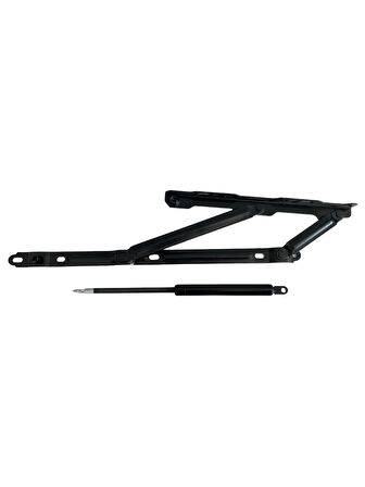 Baza Makası Yatak Baza Menteşesi Açılır Pistonlu Makas(750N PİSTON)(TEK KİŞİLİK)(2 TAKIM)(SİYAH)