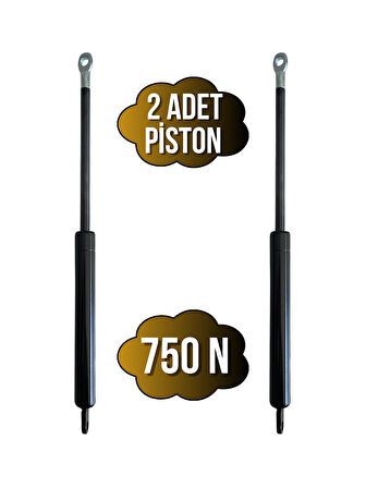 Yatak Makası Pistonu Baza Açılır Makası Pistonu(750N PİSTON)(TEK KİŞİLİK)(2 ADET)(SİYAH)