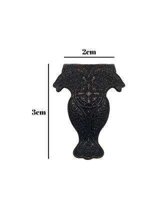 Lüx Metal Ayak Çeyiz ve Hediye Kutusu Mobilya Ayağı(3CM)(BRONZ)(4 ADET)