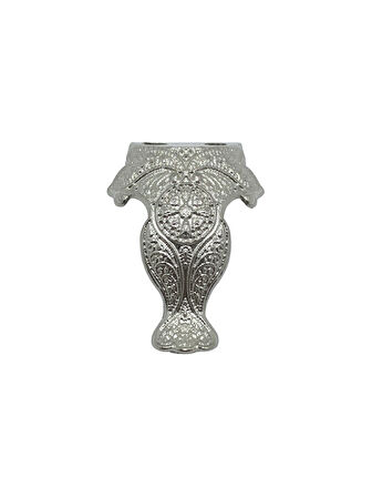 Lüx Metal Ayak Çeyiz ve Hediye Kutusu Mobilya Ayağı(3CM)(GÜMÜŞ)(2 ADET)