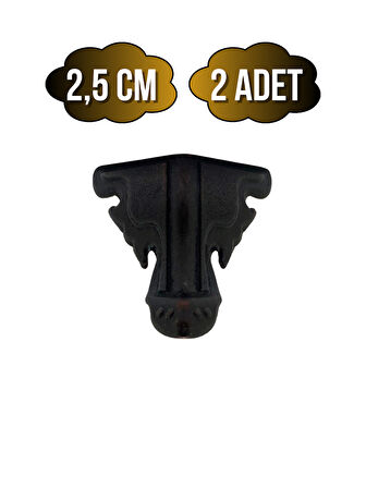 Kelebek Metal Ayak Çeyiz ve Hediye Kutusu Mobilya Ayağı(2,5CM)(BRONZ)(2 ADET)