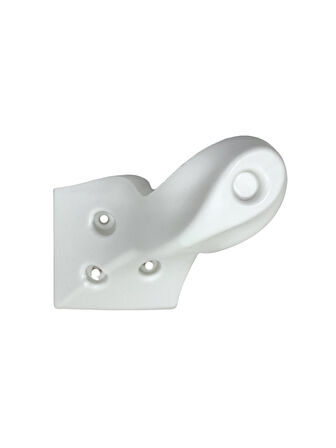 Lüx Lükens Beyaz 13cm Plastik Ayak Mobilya Masa ve Dolap Ayağı(BEYAZ)(13CM)(1 ADET)