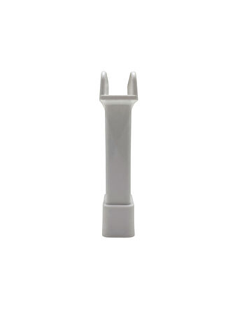 U Geçme Beyaz Plastik Ayarlı Ayak Mobilya Masa ve Dolap Ayağı(BEYAZ)(6CM)(1 ADET)