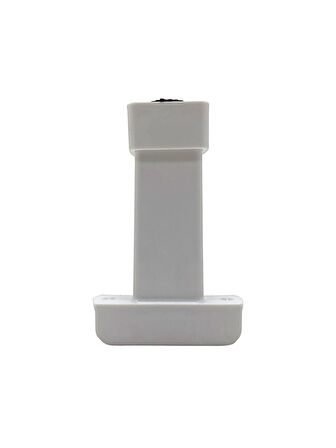 U Geçme Beyaz Plastik Ayarlı Ayak Mobilya Masa ve Dolap Ayağı(BEYAZ)(6CM)(2 ADET)