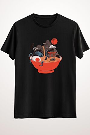 Erkek Siyah Ramen And Kraken Landscape - Ds1106