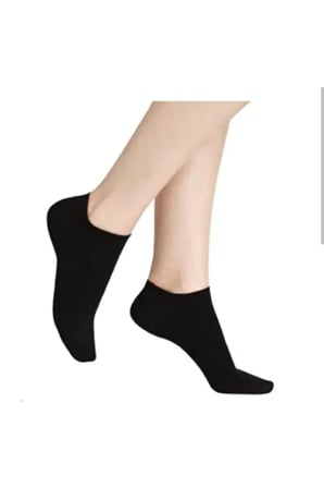 Siyah Unisex Kısa Patik Çorap 6'Lı Ekonomik Paket siyahpatik6li
