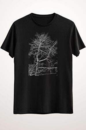 Erkek Siyah Abstract Winter Tree - Ds1173