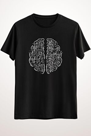 Erkek Siyah Left Brain Right Brain - Ds1186