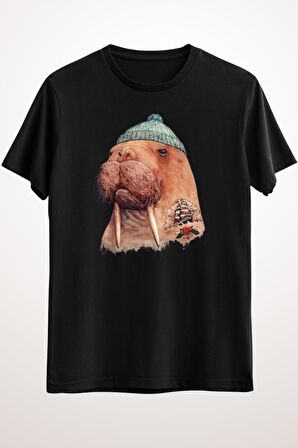 Erkek Siyah Tattooed Walrus - Ds1367