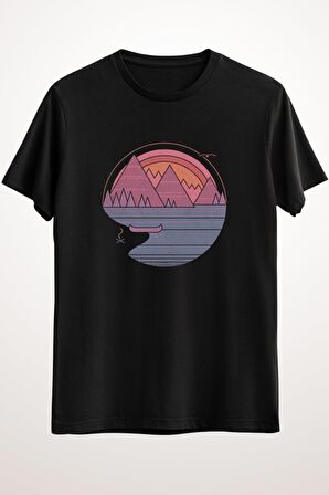 Erkek Siyah The Mountains Are Calling - Ds1394