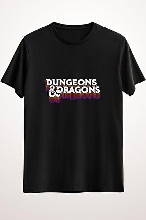 Erkek Siyah D&d Retro Logo - Ds1516