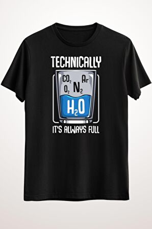 Erkek Siyah The Glass Is Always Full - Ds1694