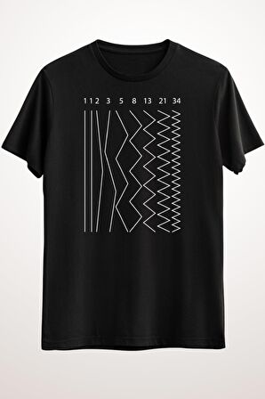 Erkek Siyah Fibonacci Sequence - Ds1914