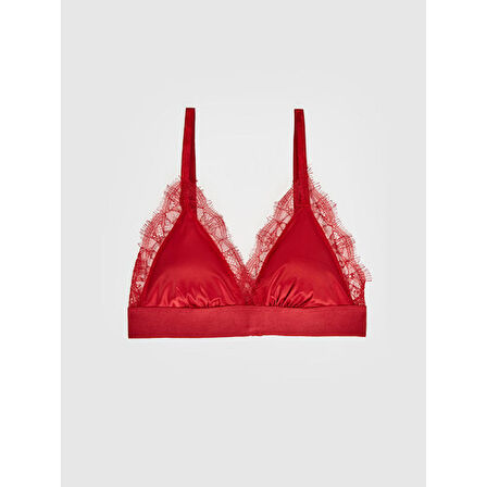 Saten dantel detaylı bralet