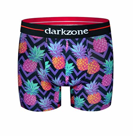 Erkek Ananas Desenli Dijital Baskılı Boxer