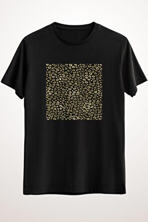 Erkek Siyah Gold Leopard Print - Ds2199