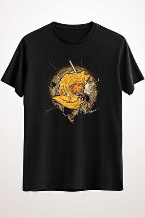 Unısex Siyah Thunder Breathing Sleeping Zenitsu - Ds2247