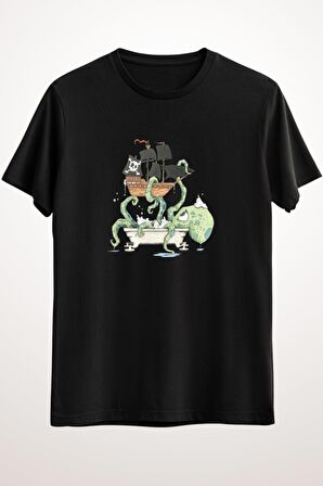 Erkek Siyah Kraken In The Tub - Ds2303