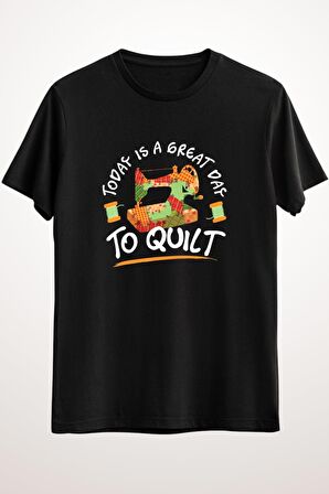 Erkek Siyah Funny Quilting Sewing Quilt T-shirt Gift For Quilter - Ds2304