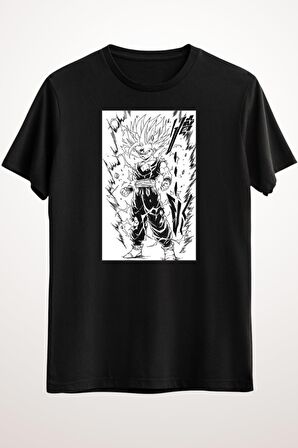 Erkek Siyah Dragon Ball Manga Panel - Ds2472