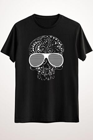 Erkek Siyah Limited Edition Skull - T-Shirt Ds2560