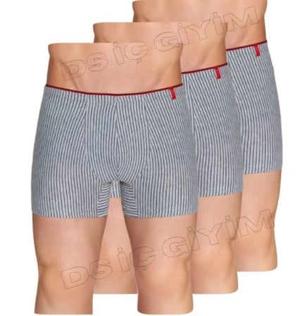 BERRAK 4433 ERKEK ÇİZGİLİ SPORT BOXER 3 ADET