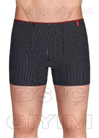 BERRAK 4433 ERKEK ÇİZGİLİ SPORT BOXER TEKLİ