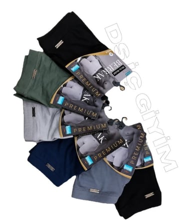 BERRAK 4434 ERKEK ÇOK RENKLİ LİKRALI MİCRO MODAL BOXER 6 ADET
