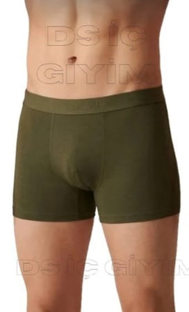 YILDIZ ÇAMAŞIR 36 ERKEK MODAL LİKRALI HAKİ BOXER TEKLİ