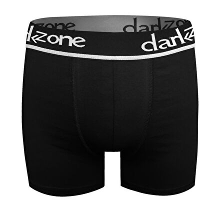 Erkek Siyah Likralı Klasik Boxer