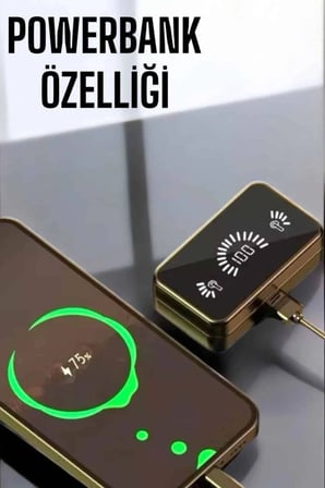 Aynalı Bluetooth Kulaklık Telefon Standlı Dijital Göstergeli