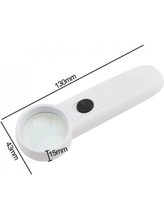 15x Çok Fonksiyonlu 2 Led Işıklı Taşınabilir El Büyüteç