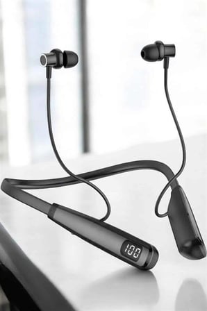 Boyun Bantlı Bluetooth Kulaklık Yüksek Ses Kaliteli 100 Saat Kulaklık
