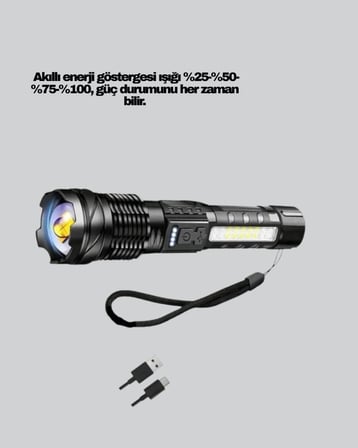 Outdoor Ve Acil Durum İçin Güçlü Led El Feneri
