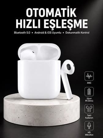 Yeni Nesil Dokunmatik Kontrol Çağrı Cevaplayabilen Kablosuz Bluetooth Kulaklık