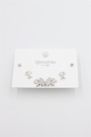Çoklu Set Küpe - Gümüş