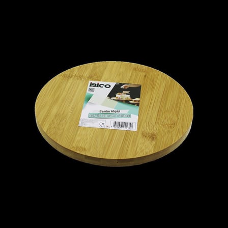 Ayaklı Bambu Sunum Tepsisi 24.5 Cm