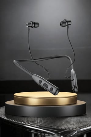 Kablolu Bluetooth Kulaklık Boyun Bantlı Anc Özelliği Yüksek Ses Kaliteli 100 Saat