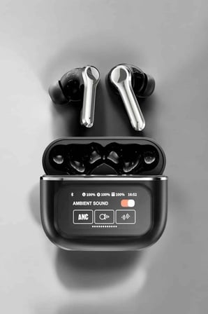 Yeni Nesil Bluetooth Kulaklık Ekranlı Yüksek Ses Kaliteli Uzun Şarj Süreli