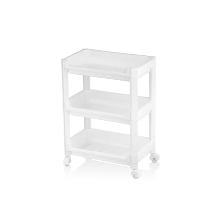 3 Katlı Tekerlekli Sepet Organizer Raf - 352x220x480 mm
