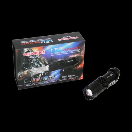 Zoomlu Şarjlı El Feneri 3000 Lumen Metal Kasa 12.5 cm